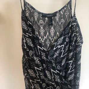 Black and White patterned romper